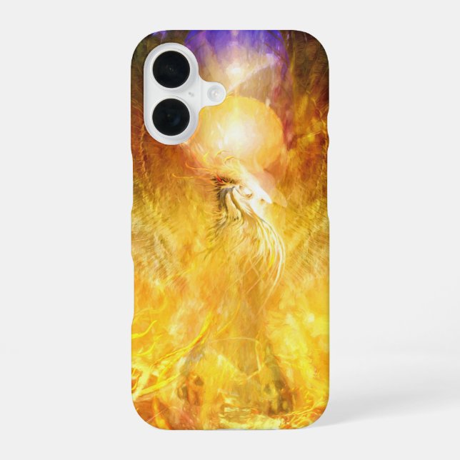 Coque iPhone 16 TRANSMUTATION D'Oiseaux De Feu Phoenix (Verso)