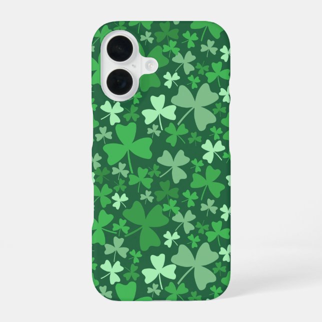 Coque iPhone 16 Trèfles Colorés (Verso)