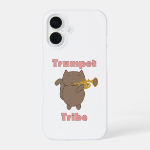 Coque iPhone 16 Tribu musicale de chat de dessin animé mignon joua