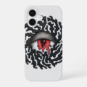 Coque iPhone 16 Trippy Eye with Tentacles - Trippy Surreal Art