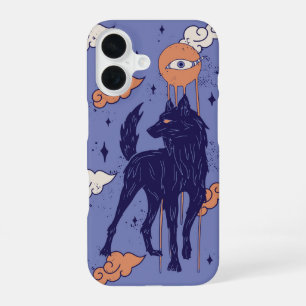 Coque iPhone 16 Troisième OEil - Loup mystique