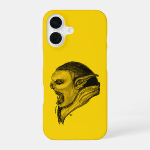 Coque iPhone 16 Troll en noir et jaune