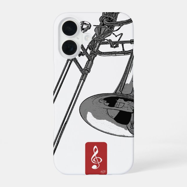 Coque iPhone 16 Trombone (Verso)
