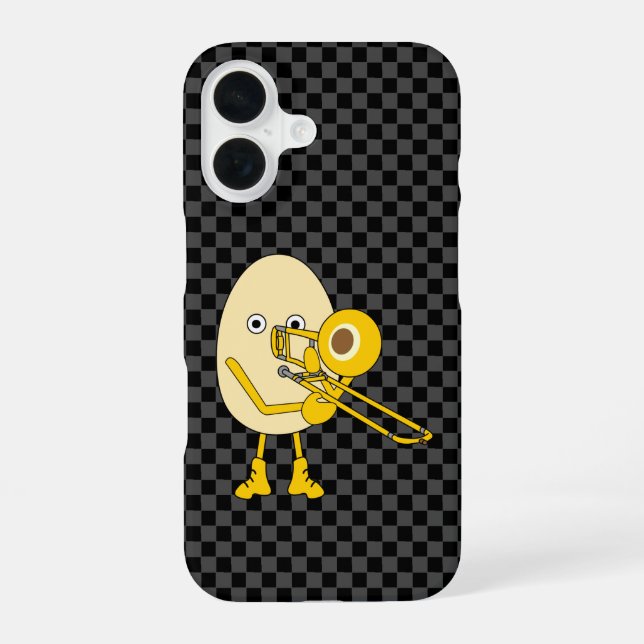 Coque iPhone 16 Trombone Egghead (Verso)