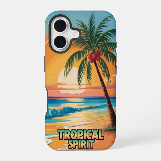 Coque iPhone 16 Tropical Spirit (Verso)