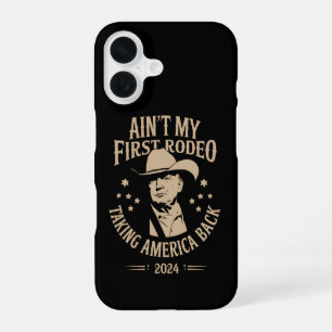 Coque iPhone 16 Trump n'est pas mon premier cow-boy américain de r