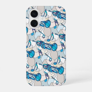 Coque iPhone 16 Trumpet Music Notes Fragments