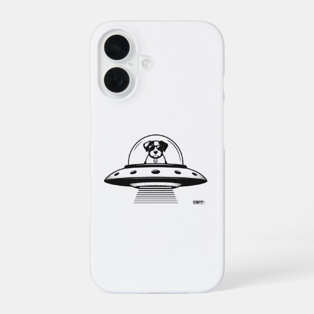 Coque iPhone 16 Ufo dog CG17s (Verso)