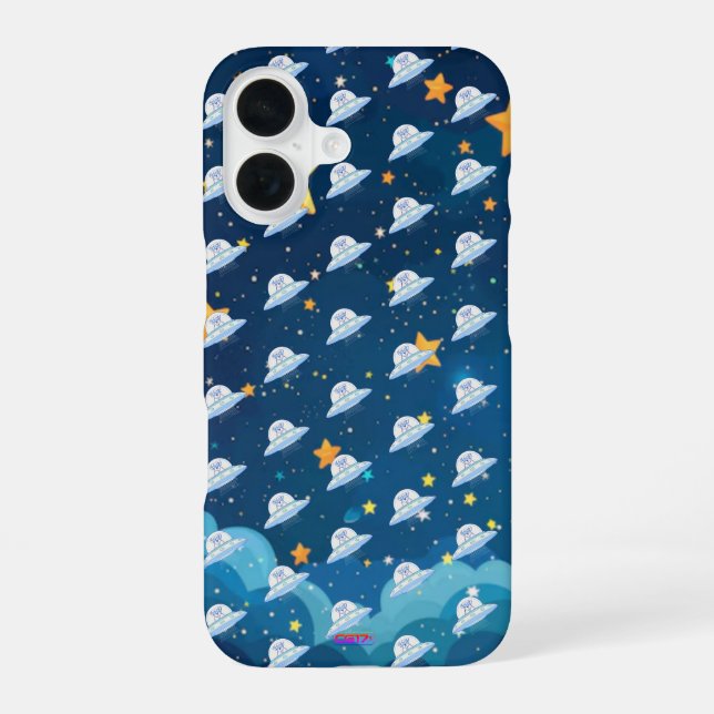 Coque iPhone 16 Ufodog logo 45g starry night (Verso)
