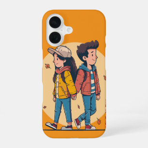 Coque iPhone 16 Un couple se tenant la main en marchant ensemble à