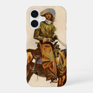 Coque iPhone 16 Un cow-boy d'Arizona par Remington, Western vintag
