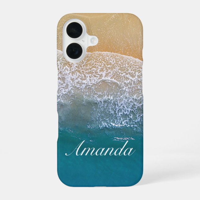 Coque iPhone 16 Une avec la plage (Verso)