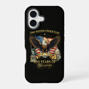 Coque iPhone 16 Une nation sous Dieu 250 ans