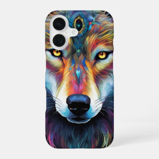 Coque iPhone 16 Une tête de loup