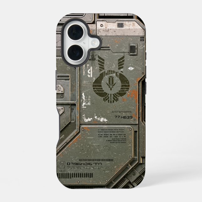 Coque iPhone 16 UNIT-77 #004 : Bouclier de Vanguard 77 (Verso)