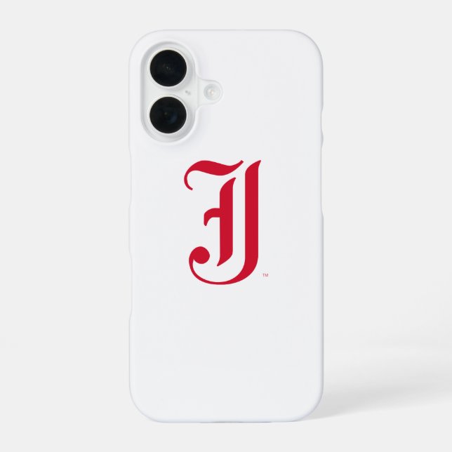 Coque iPhone 16 Université d'État de Jacksonville Classique Lettre (Verso)
