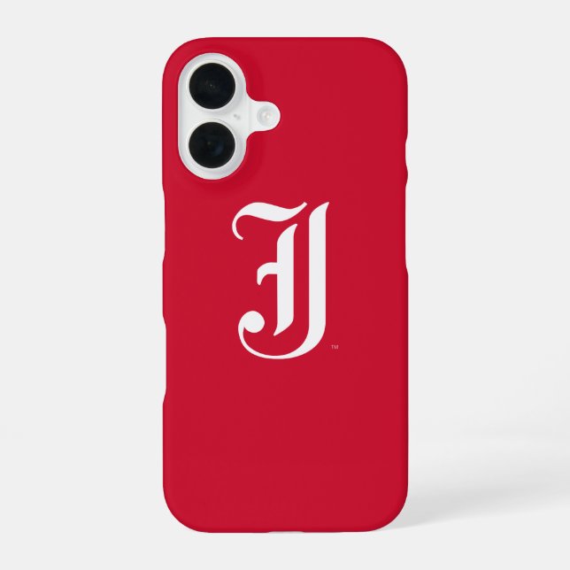 Coque iPhone 16 Université d'État de Jacksonville Classique Lettre (Verso)