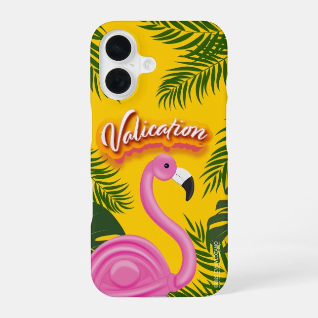 Coque iPhone 16 Vacances de validation rose  (Verso)