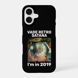 Coque iPhone 16 "Vade retro Satana" noir
