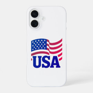 Coque iPhone 16 Vague d'unité américaine