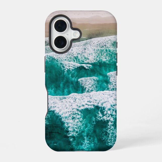 Coque iPhone 16 Vagues (Verso)