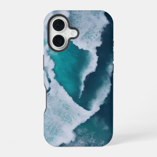 Coque iPhone 16 vagues au milieu de la mer