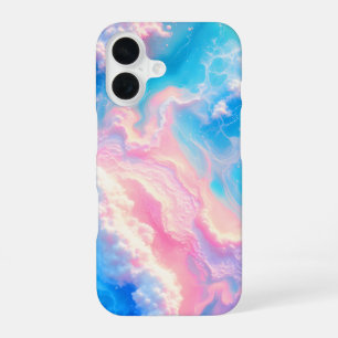 Coque iPhone 16 Vagues d'océan bleu rose été mer plage turquoise