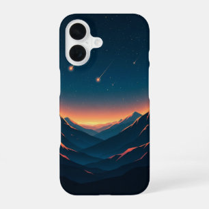 Coque iPhone 16 Vallée Rétro de la Chute des Étoiles