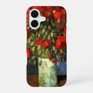 Coque iPhone 16 Vase aux Coquelicots Rouges Vincent van Gogh
