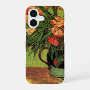 Coque iPhone 16 Vase avec Oleanders et livres par Vincent van Gogh