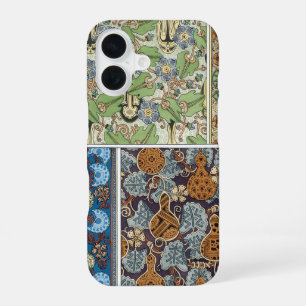 Coque iPhone 16 Végétaux Art nouveau floraux vintage, courges