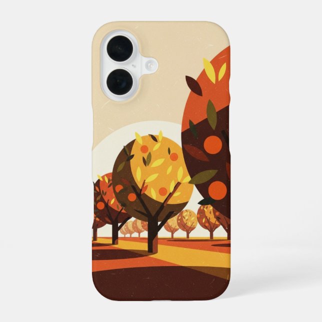 Coque iPhone 16 Verger de citrus vintage (Verso)