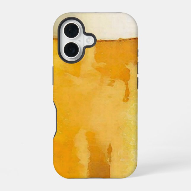 Coque iPhone 16 Verre de Bière (Verso)