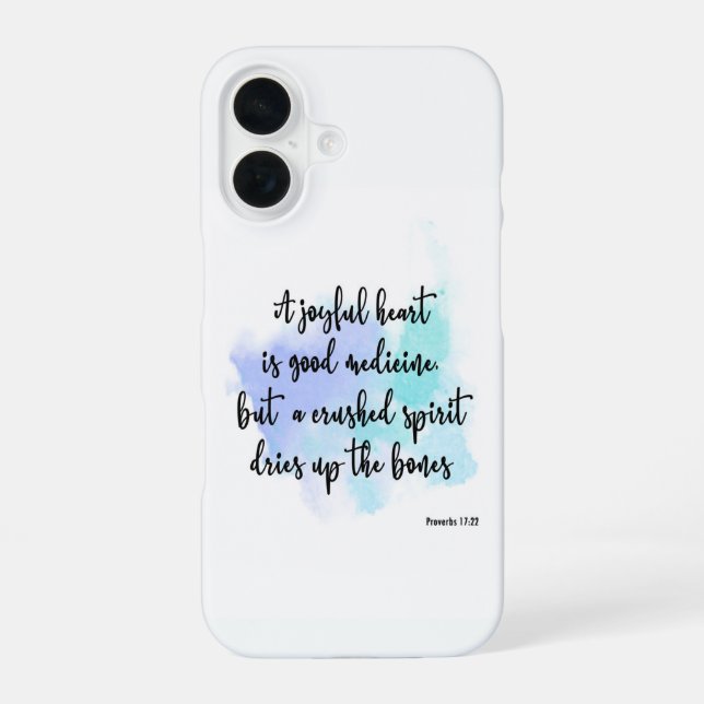 Coque iPhone 16 Verset de la Bible moderne  (Verso)