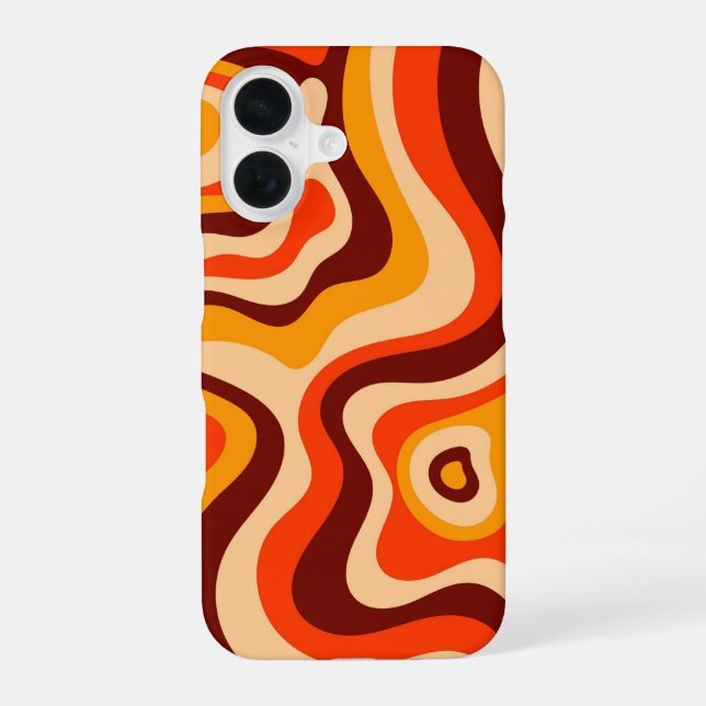 Coque iPhone 16 Vibe de vague Super les années 70 (Verso)