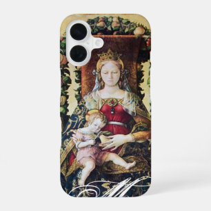 Coque iPhone 16 VIERGE À L'ENFANT Monogramme