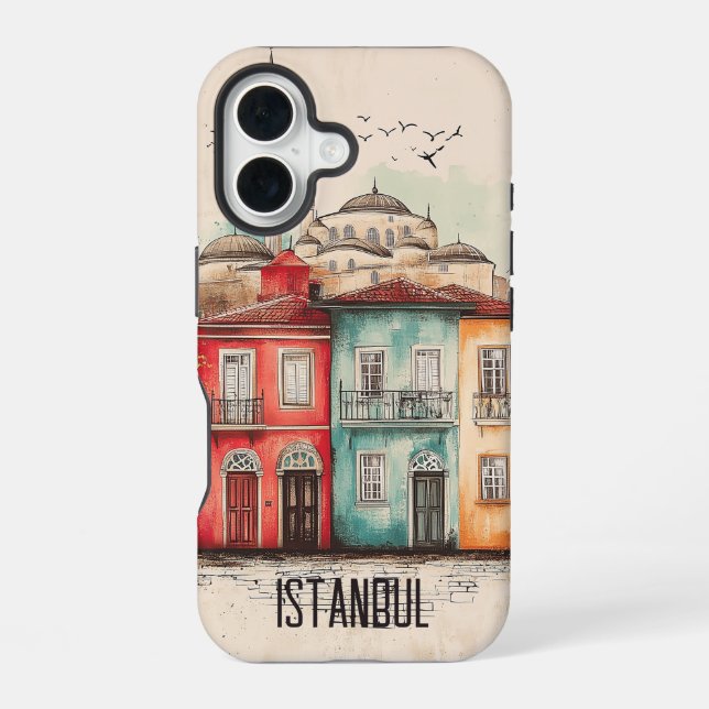 Coque iPhone 16 Vieux Istanbul (Verso)