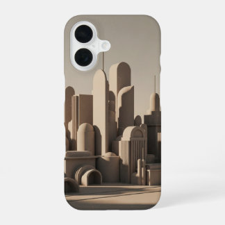 Coque iPhone 16 Ville arrondie vintage