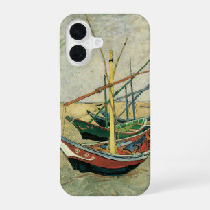 Coque iPhone 16 Vincent van Gogh - Bateaux de pêche sur la plage