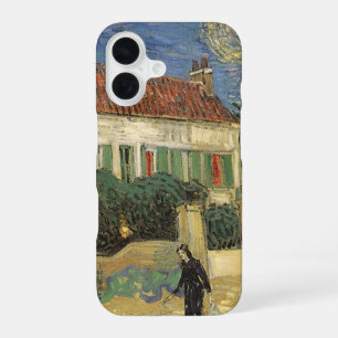 Coque iPhone 16 Vincent van Gogh - La maison blanche la nuit