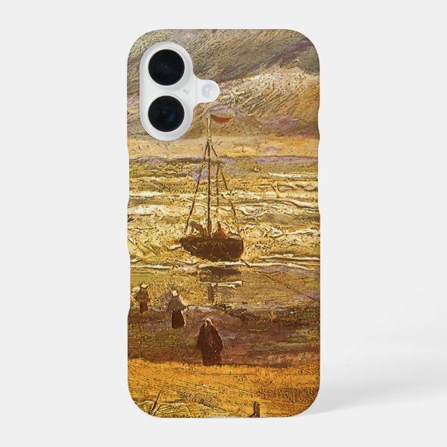 Coque iPhone 16 Vincent van Gogh - Mer à Scheveningen (Verso)