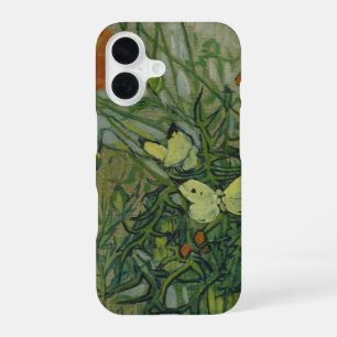 Coque iPhone 16 Vincent van Gogh - Papillons et Pavots