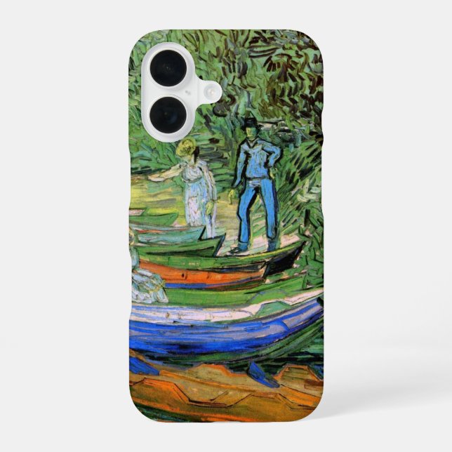 Coque iPhone 16 Vincent van Gogh - Rive de l'Oise à Auvers (Verso)