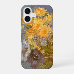 Coque iPhone 16 Vincent van Gogh Vase de Lilacs, Daisées, Anémones