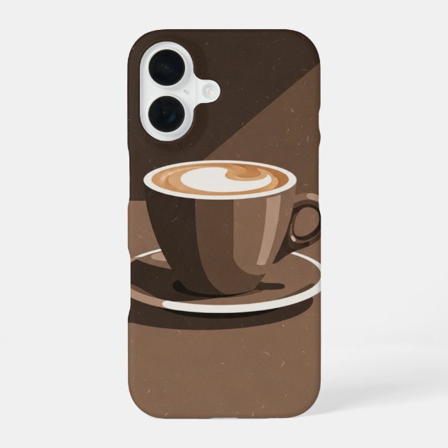 Coque iPhone 16 Vintage Cappuccino (Verso)