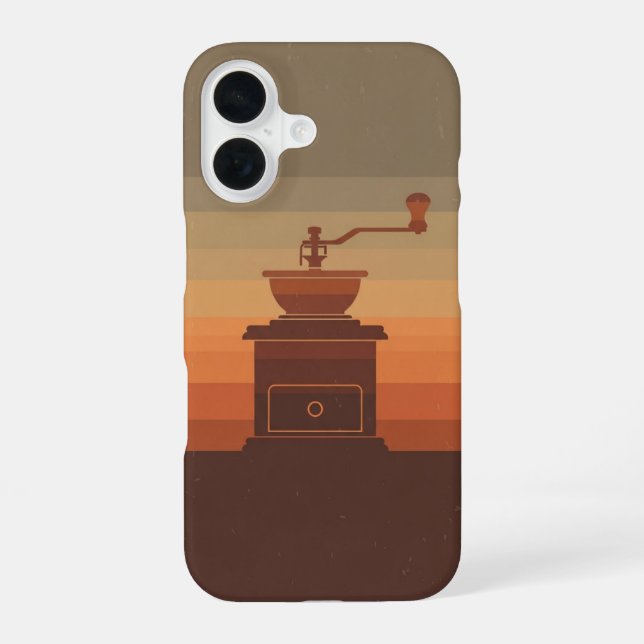 Coque iPhone 16 Vintage Coffee Grinder (Verso)
