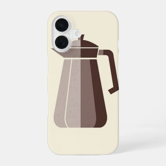 Coque iPhone 16 Vintage Coffee Pot (Verso)