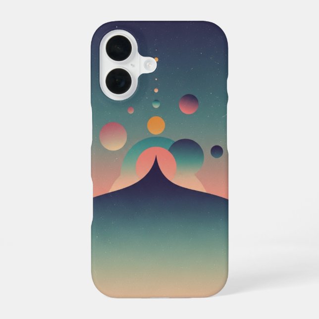 Coque iPhone 16 Vintage Cosmic Horizon (Verso)