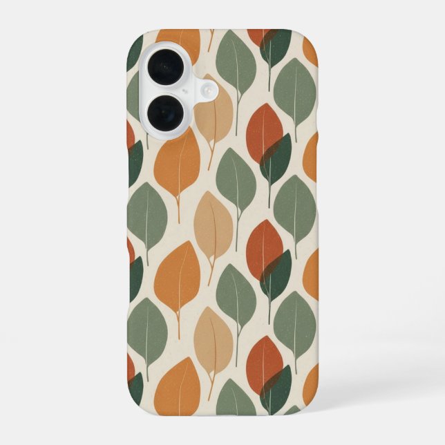 Coque iPhone 16 Vintage Eucalyptus Leaf Patter (Verso)