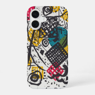Coque iPhone 16 Vintage Kandinsky Kleine Welten V Bauhaus Abstrait